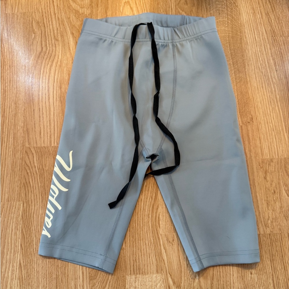 Darc Sport Scripture Spadex Shorts Grey/Tan Size S NWT